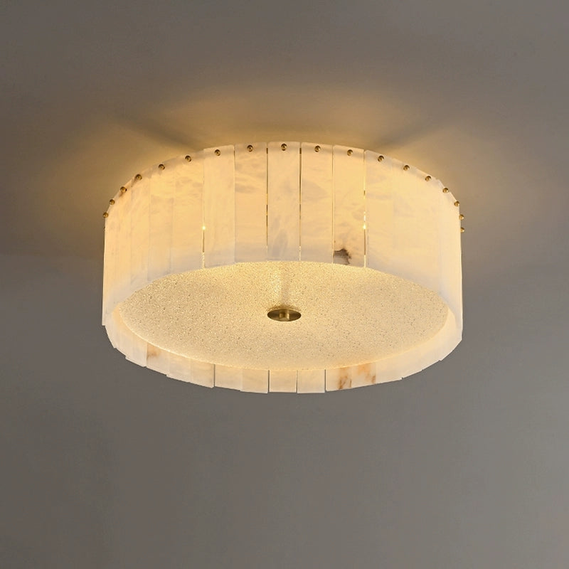 Flush Mount Living Room Luxury Marble Ceiling Light Fabtiko