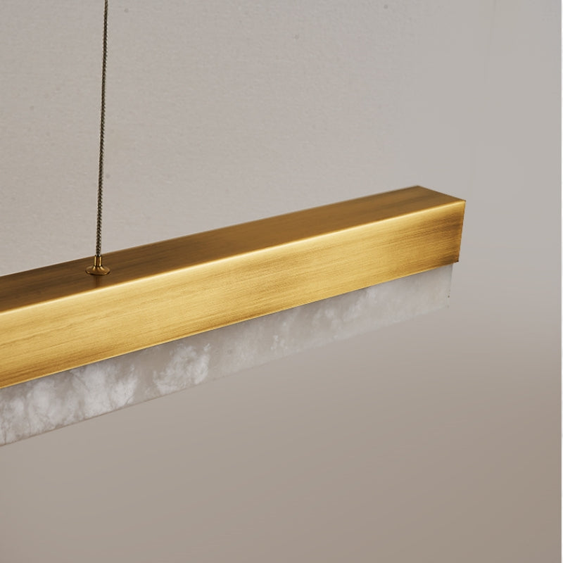 Chandelier Alabaster Linear Kitchen Island Chandelier Fabtiko