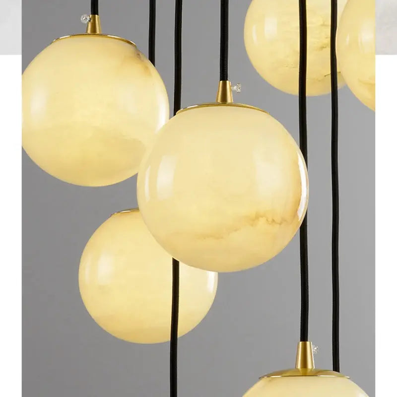 Chandelier Alabaster Global Wavy Chandelier Fabtiko