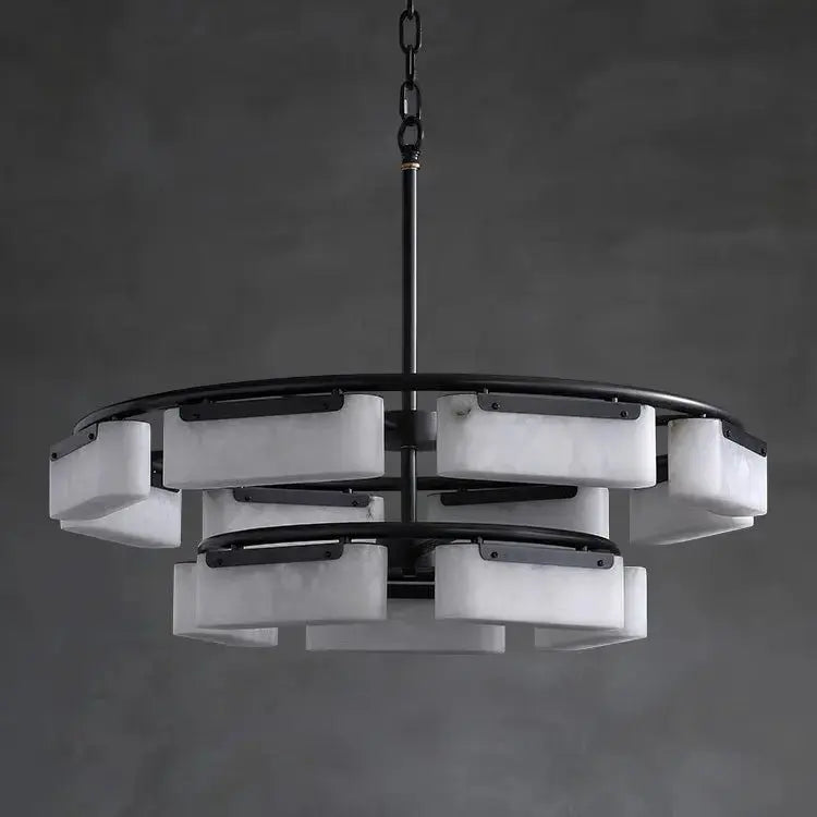 Spain Alabaster Modern Chandelier Lighting Indoor Chandelier Fabtiko
