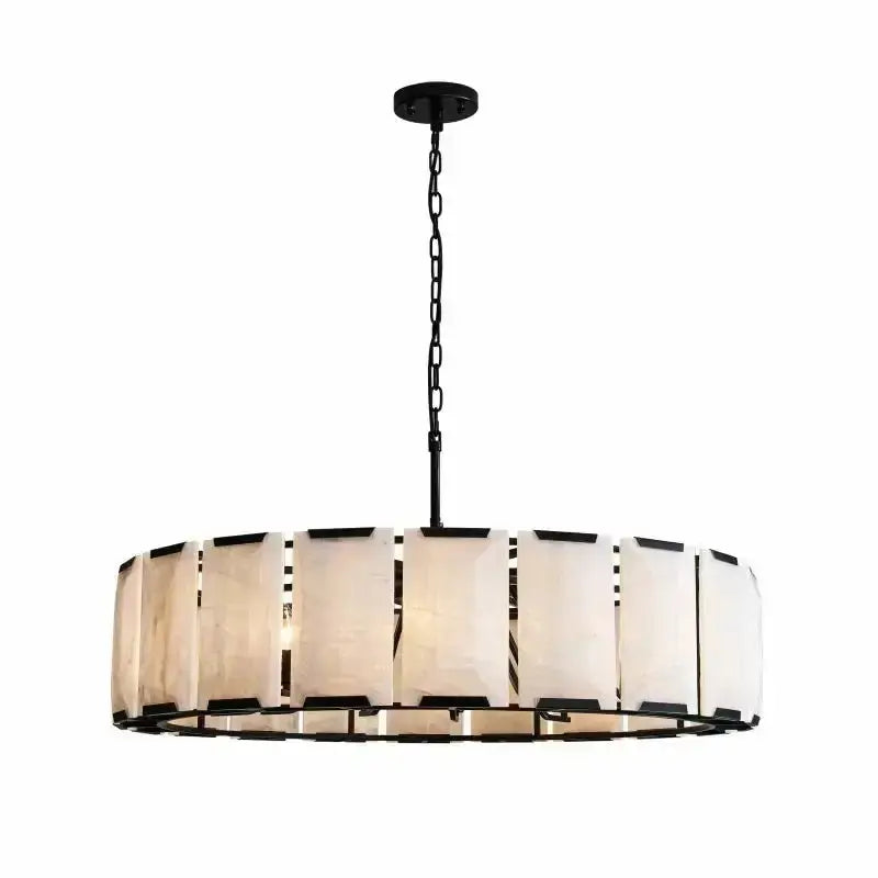 Spain Alabaster Round Modern Chandeliers Lighting Chandelier Fabtiko