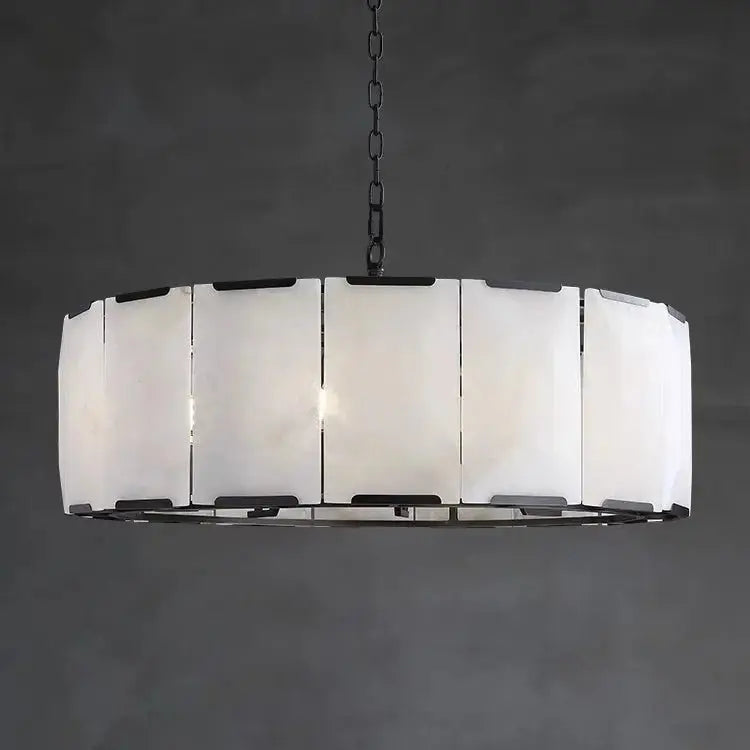 Spain Alabaster Round Modern Chandeliers Lighting Chandelier Fabtiko
