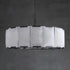 Spain Alabaster Round Modern Chandeliers Lighting 23.62"D*14.17"H Black Chandelier Fabtiko