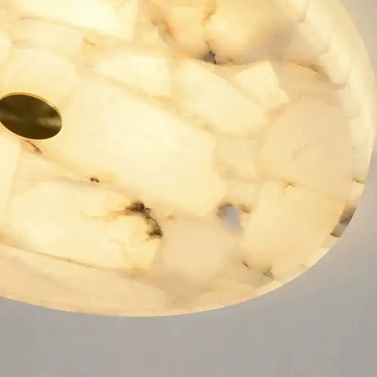 Round Alabaster Flush Mount Ceiling Lamps Ceiling Lamp Fabtiko