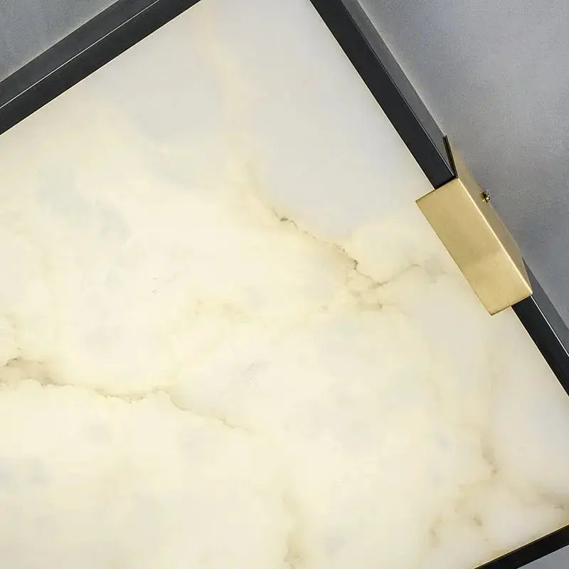 Square Spain Alabaster Flush Mount Ceiling Lights Ceiling Lamp Fabtiko