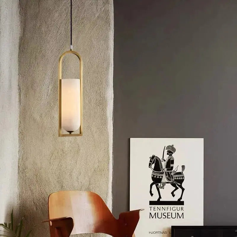 Alabaster Brass Pendant Light Fixtures Dining Room Fabtiko