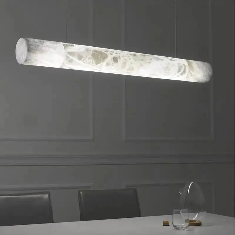Alabaster Kitchen Round Tube Pendant Lights Pendant Fabtiko