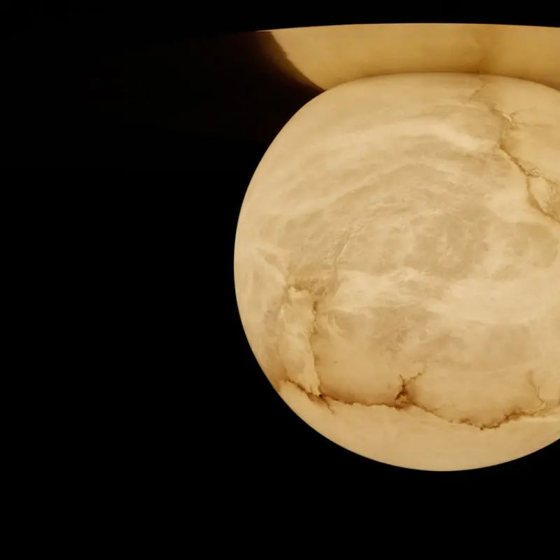 Pendant Alabaster Sphere Pendant Light Above Bed Fabtiko