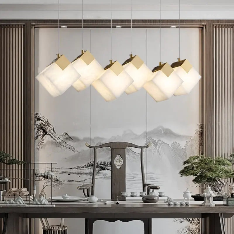 Pendant Real Alabaster Pendant Lights For Dining Room Fabtiko