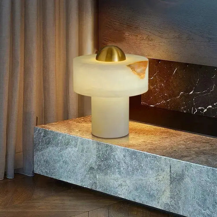 Table Lamp Alabaster Mushroom Table Lamp 的副本 Fabtiko