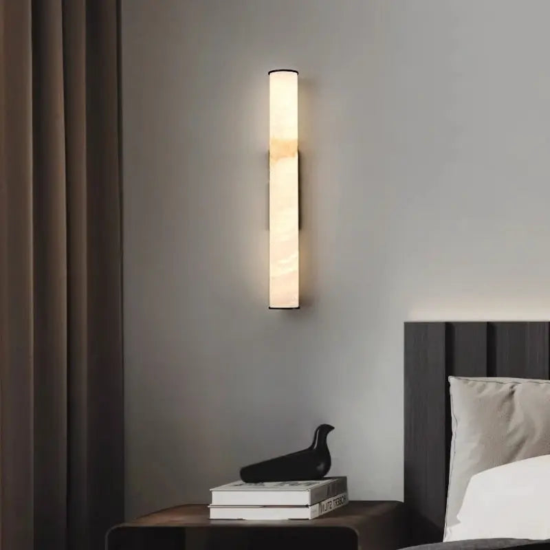 Wall Sconce Alabaster Linear Wall Sconces Living Room Fabtiko