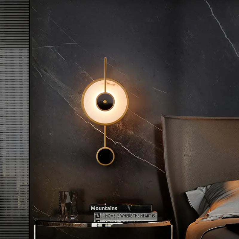 Natural Alabaster Modern Bedroom Wall Sconces