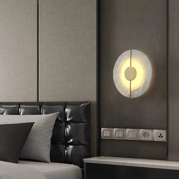 Alabaster Wall Sconce For Bedroom    Wall Sconce Fabtiko