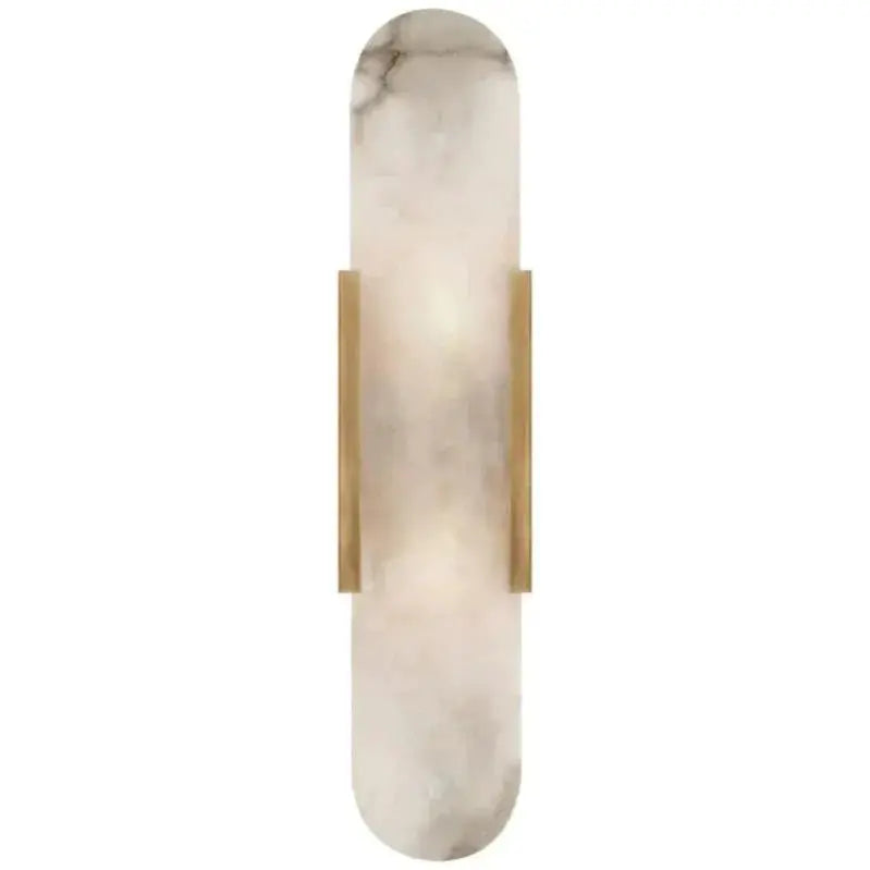 Alabaster Linear kitchen Wall Sconce 13.8"H*4.05"W Brass  Wall Sconce Fabtiko