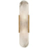 Alabaster Linear kitchen Wall Sconce 13.8"H*4.05"W Brass Wall Sconce Fabtiko