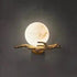 Real Alabaster Round Modern Wall Sconces Wall Sconce Fabtiko