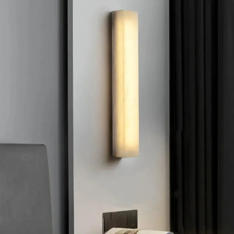 Wall Sconce Alabaster Wall Sconce Linear Lights Fabtiko