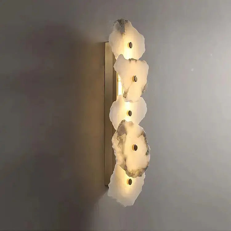 Real Alabaster Wall Sconces Modern Wall Sconce Fabtiko