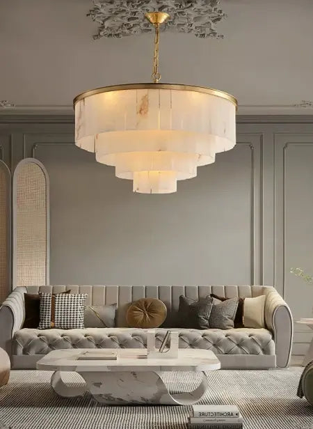 alabaster pendant light