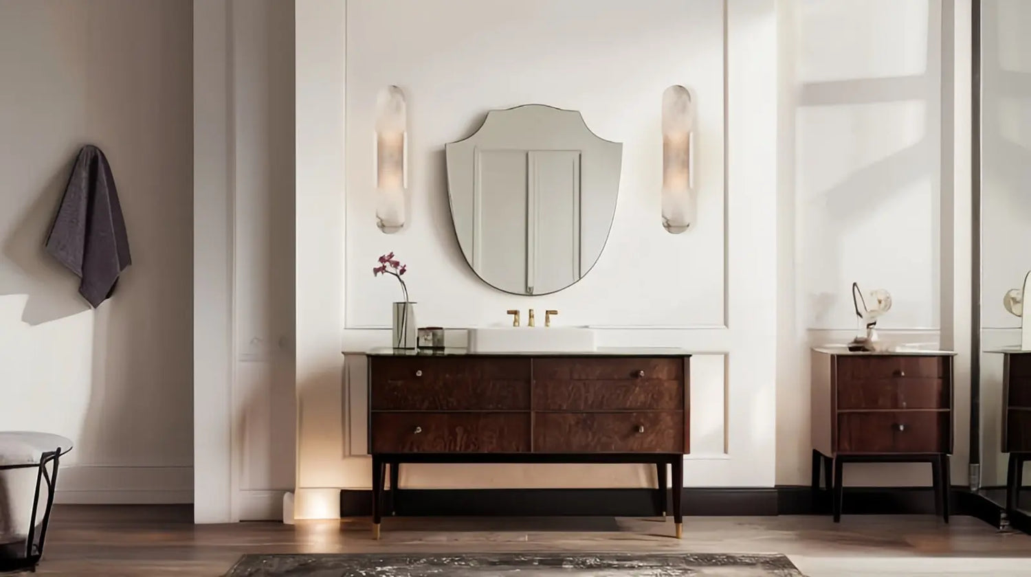 Modern Alabaster Sconce 