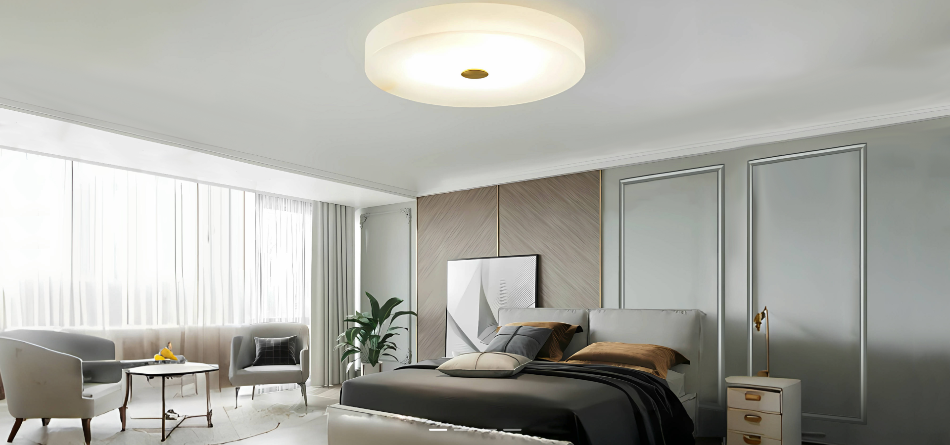 alabaster flush mount light