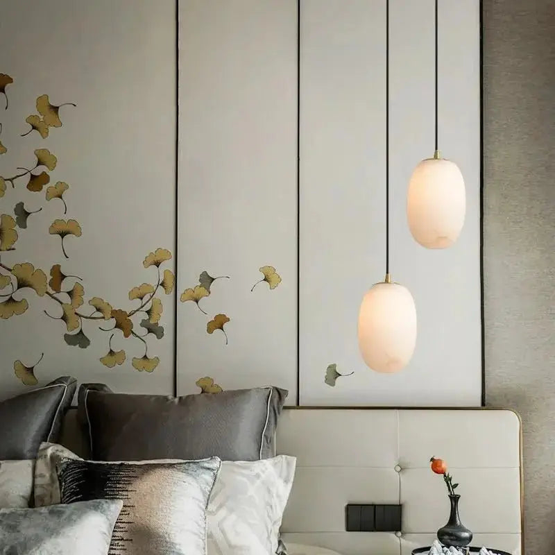 Alabaster Bedside Mini Pendant Lights | Fabtiko