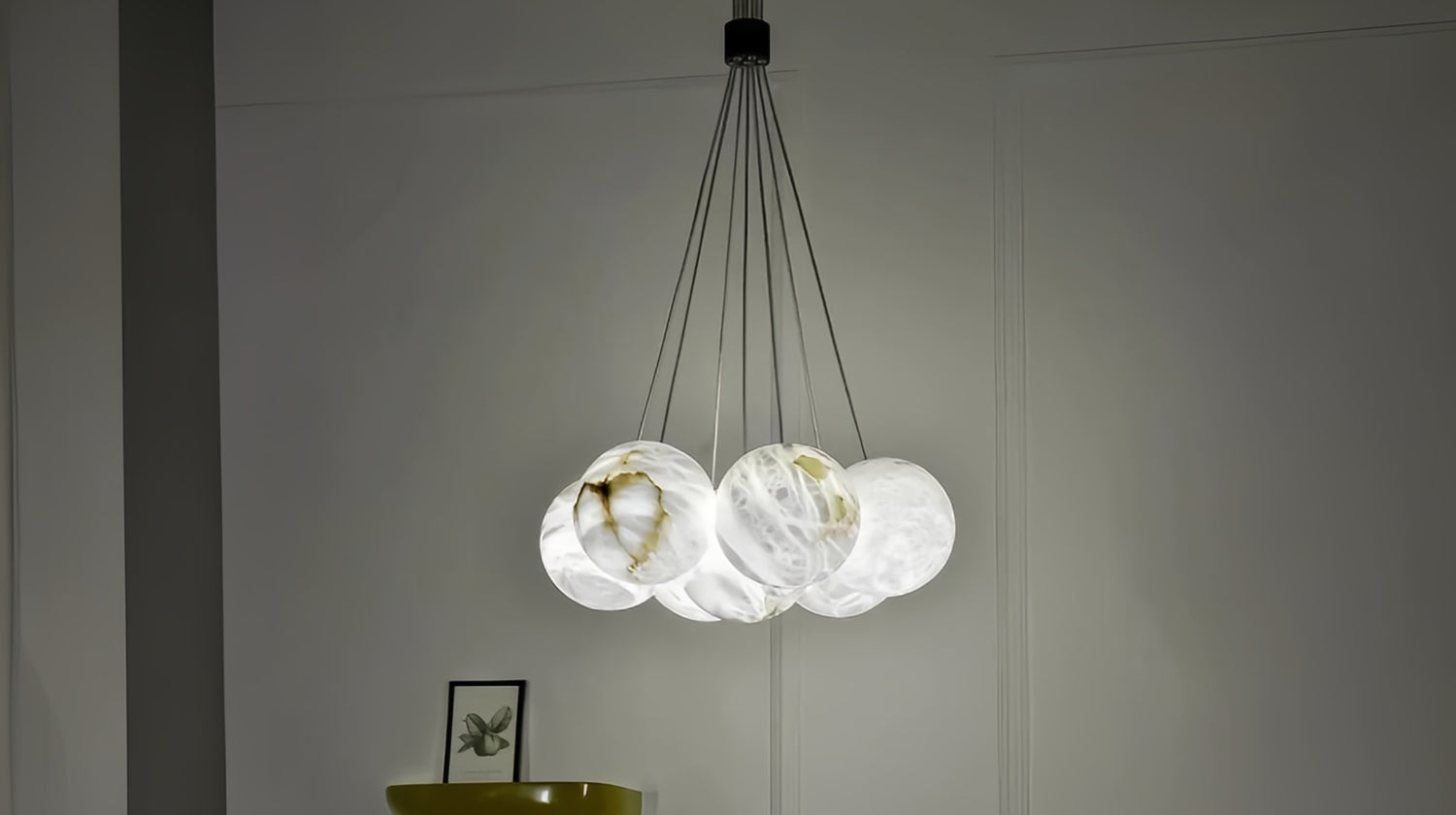 Alabaster Global Ceiling Pendant Light