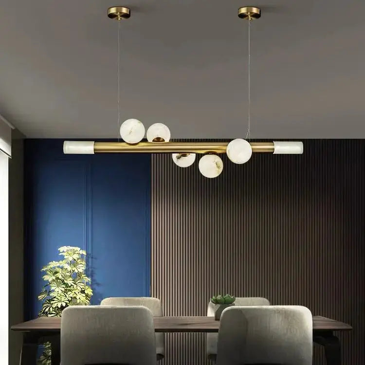 Modern Alabaster Pendant Lighting For Kitchen Island