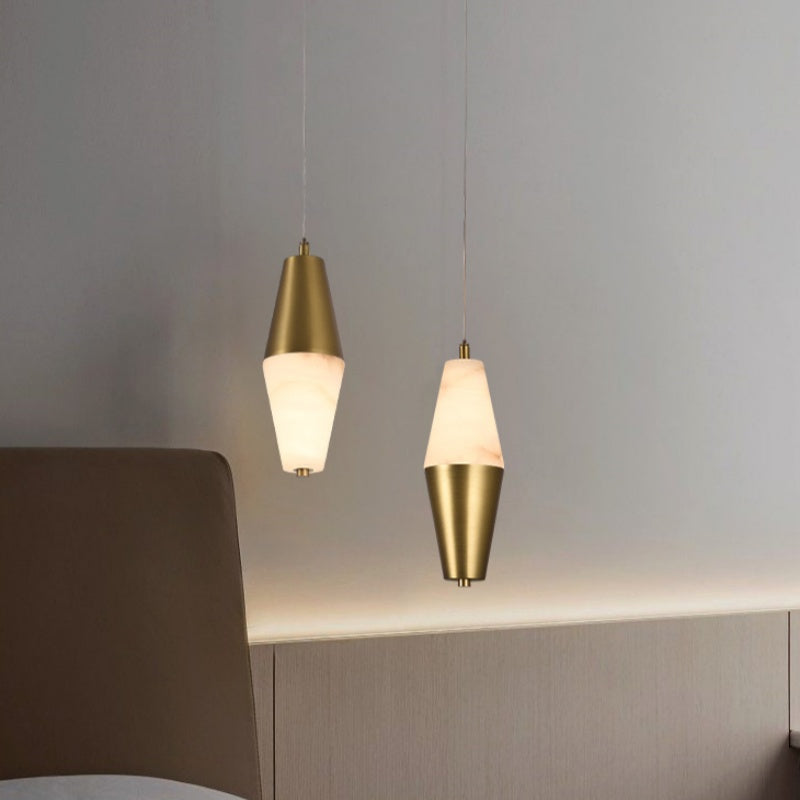 Pendant Alabaster Arc Pendant Light Fabtiko