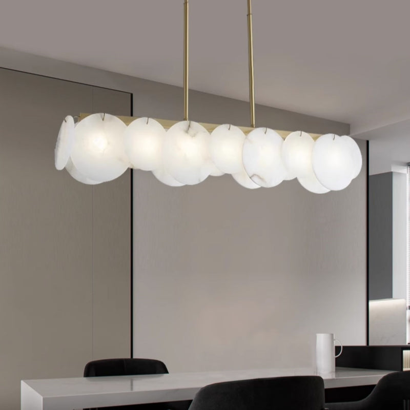 Alabaster Stone Dining Room Irregular Pendant Light