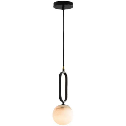 Pendant Alabaster Oval Ring Pendant Light Fabtiko