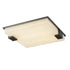 Flush Mount Stylish Square Alabaster Ceiling Light Fabtiko