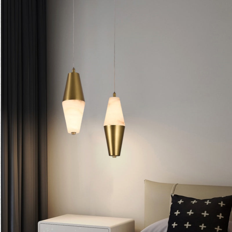 Pendant Alabaster Arc Pendant Light Fabtiko