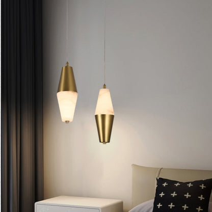 Pendant Alabaster Arc Pendant Light Fabtiko