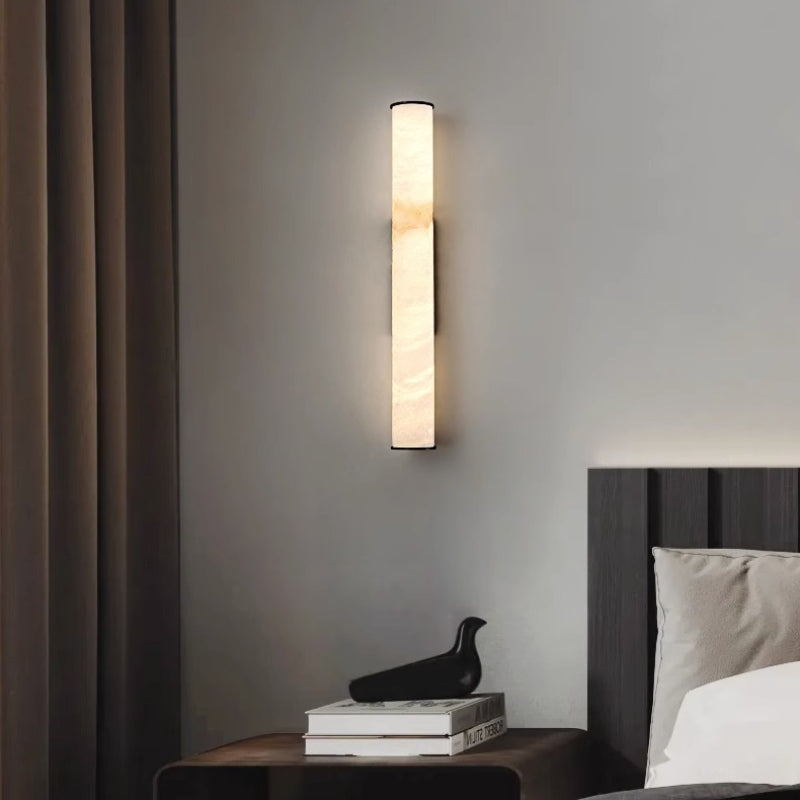 Alabaster Linear Wall Sconces Living Room