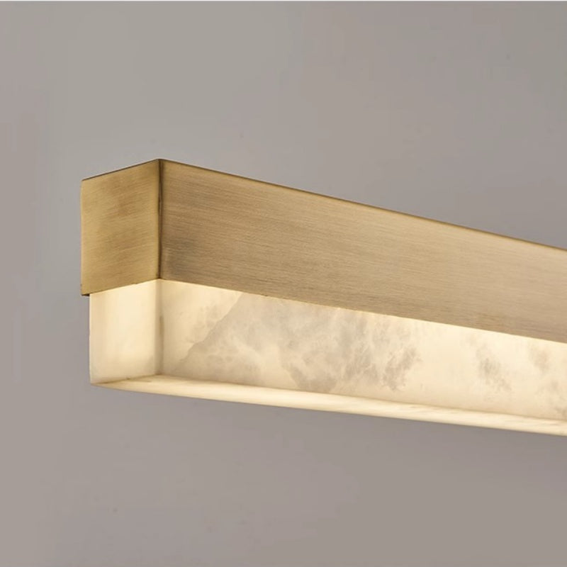 Chandelier Alabaster Linear Kitchen Island Chandelier Fabtiko