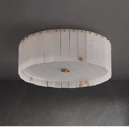 Flush Mount Living Room Luxury Marble Ceiling Light Fabtiko