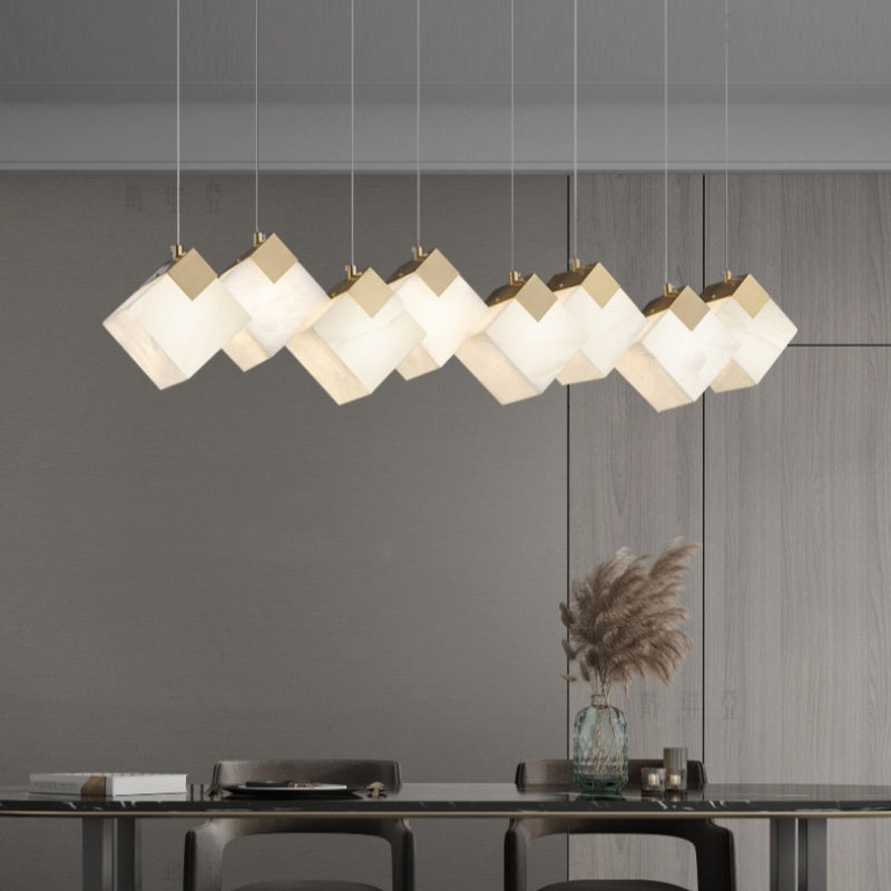 Real Alabaster Pendant Lights For Dining Room