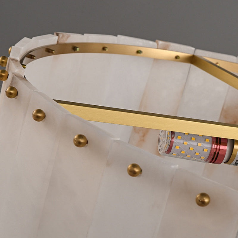 Flush Mount Living Room Luxury Marble Ceiling Light Fabtiko