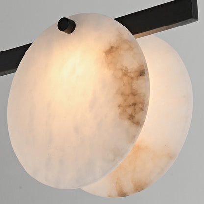 Dining Room Natural Alabaster Island Pendant Light