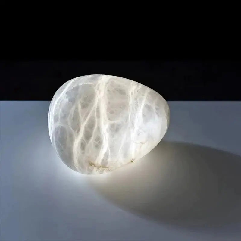 Alabaster Natural Stone Pendant Lights 11.8&quot; D   Pendant Fabtiko