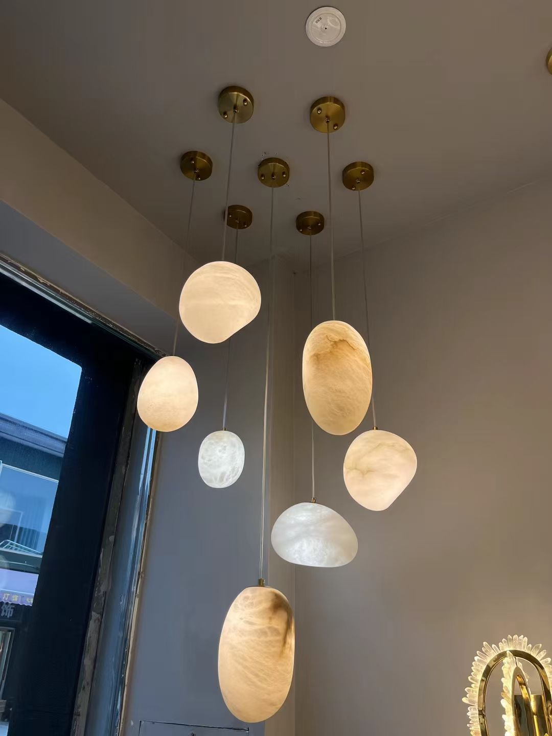 Alabaster Stone Pendant Lights