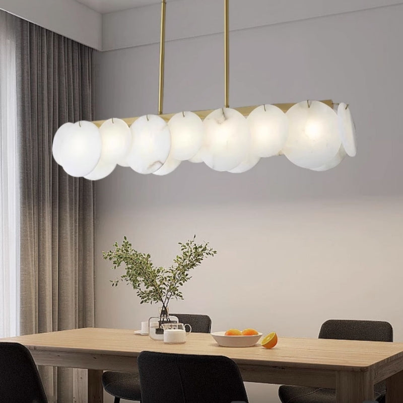 Alabaster Stone Dining Room Irregular Pendant Light