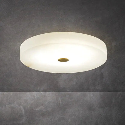 Alabaster Flush Mounted Round Led Ceiling Lamp 19.7&quot;   Ceiling Lamp [product_tags] Fabtiko