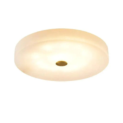 Alabaster Flush Mounted Round Led Ceiling Lamp    Ceiling Lamp Fabtiko