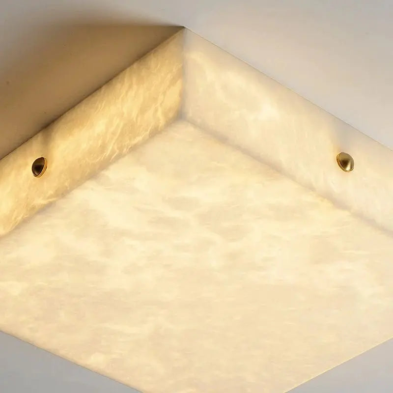 Alabaster Square Flush Mount Ceiling Light    Ceiling Lamp [product_tags] Fabtiko