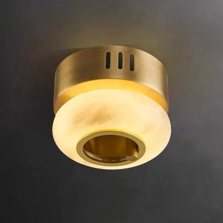 Mini Alabaster Flush Mount Ceiling Light Fixture    Ceiling Lamp [product_tags] Fabtiko