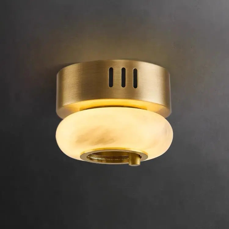 Mini Alabaster Flush Mount Ceiling Light Fixture    Ceiling Lamp [product_tags] Fabtiko