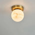 Mini Alabaster Flush Mount Ceiling Lights Spherical Small   Ceiling Lamp [product_tags] Fabtiko