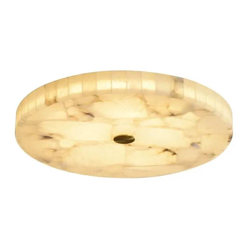 Round Alabaster Flush Mount Ceiling Lamps    Ceiling Lamp Fabtiko